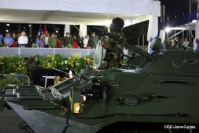 Desfile “Pueblo Ejército” en honor a los 44 años de su fundación del Ejército de Nicaragua
