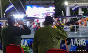 Desfile “Pueblo Ejército” en honor a los 44 años de su fundación del Ejército de Nicaragua