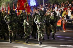 Desfile “Pueblo Ejército” en honor a los 44 años de su fundación del Ejército de Nicaragua