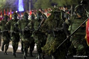 Desfile “Pueblo Ejército” en honor a los 44 años de su fundación del Ejército de Nicaragua