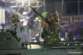 Desfile “Pueblo Ejército” en honor a los 44 años de su fundación del Ejército de Nicaragua