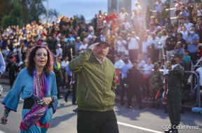 Desfile “Pueblo Ejército” en honor a los 44 años de su fundación del Ejército de Nicaragua