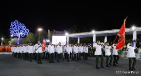 Desfile “Pueblo Ejército” en honor a los 44 años de su fundación del Ejército de Nicaragua