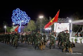 Desfile “Pueblo Ejército” en honor a los 44 años de su fundación del Ejército de Nicaragua