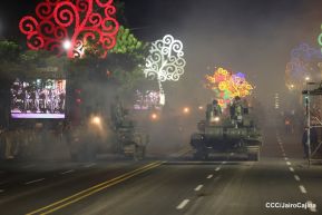 Desfile “Pueblo Ejército” en honor a los 44 años de su fundación del Ejército de Nicaragua
