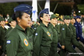Desfile “Pueblo Ejército” en honor a los 44 años de su fundación del Ejército de Nicaragua