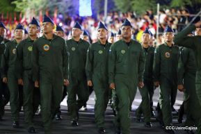 Desfile “Pueblo Ejército” en honor a los 44 años de su fundación del Ejército de Nicaragua