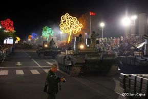Desfile “Pueblo Ejército” en honor a los 44 años de su fundación del Ejército de Nicaragua