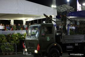 Desfile “Pueblo Ejército” en honor a los 44 años de su fundación del Ejército de Nicaragua