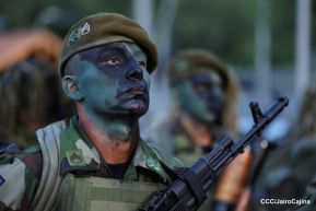 Desfile “Pueblo Ejército” en honor a los 44 años de su fundación del Ejército de Nicaragua