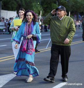 Desfile “Pueblo Ejército” en honor a los 44 años de su fundación del Ejército de Nicaragua