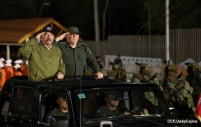 Desfile “Pueblo Ejército” en honor a los 44 años de su fundación del Ejército de Nicaragua