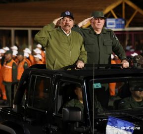 Desfile “Pueblo Ejército” en honor a los 44 años de su fundación del Ejército de Nicaragua