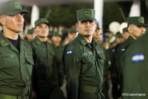 Desfile “Pueblo Ejército” en honor a los 44 años de su fundación del Ejército de Nicaragua