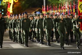 Desfile “Pueblo Ejército” en honor a los 44 años de su fundación del Ejército de Nicaragua