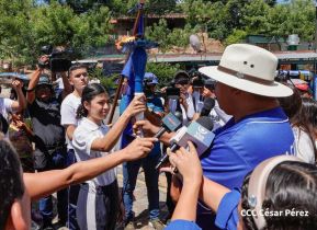 Antorcha de la Libertad Centroamericana recorre nuestra Nicaragua Bendita