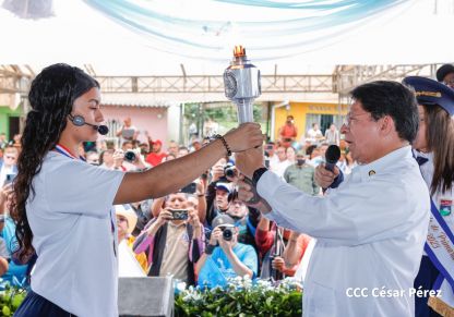 Antorcha de la Libertad Centroamericana recorre nuestra Nicaragua Bendita
