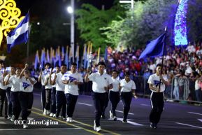 Comandante Daniel y Compañera Rosario reciben Antorcha de la Libertad Centroamericana