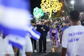 Comandante Daniel y Compañera Rosario reciben Antorcha de la Libertad Centroamericana