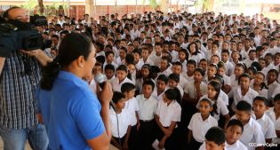 Reinician clases y realizan simulacros en colegios