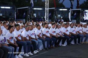 Entrega de 250 buses provenientes de China a transportistas de Managua y Ciudad Sandino