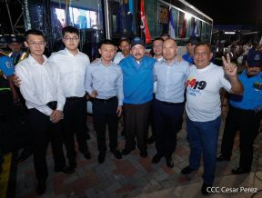 Entrega de 250 buses provenientes de China a transportistas de Managua y Ciudad Sandino