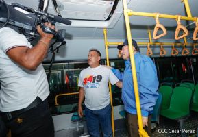 Entrega de 250 buses provenientes de China a transportistas de Managua y Ciudad Sandino
