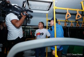 Entrega de 250 buses provenientes de China a transportistas de Managua y Ciudad Sandino