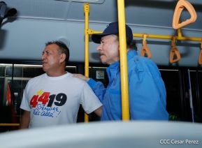 Entrega de 250 buses provenientes de China a transportistas de Managua y Ciudad Sandino