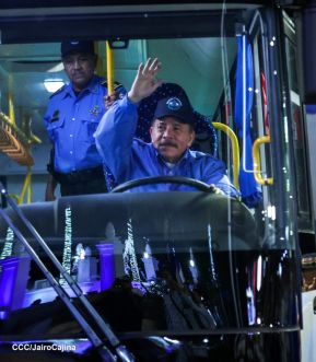 Entrega de 250 buses provenientes de China a transportistas de Managua y Ciudad Sandino