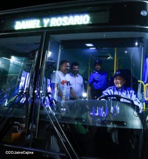 Entrega de 250 buses provenientes de China a transportistas de Managua y Ciudad Sandino