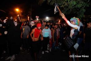 Así fueron recorridas las calles de Masaya por el tradicional desfile de los Agüizotes