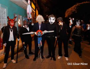 Así fueron recorridas las calles de Masaya por el tradicional desfile de los Agüizotes