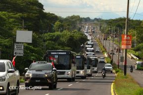 Nicaragua recibe nueva flota de 250 buses procedentes de la República Popular China