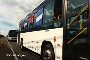 Nicaragua recibe nueva flota de 250 buses procedentes de la República Popular China
