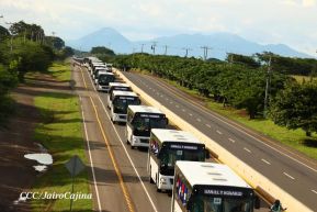 Nicaragua recibe nueva flota de 250 buses procedentes de la República Popular China