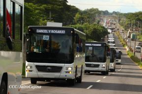 Nicaragua recibe nueva flota de 250 buses procedentes de la República Popular China