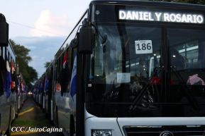 Entrega de 250 autobuses de China a cooperativas de transporte de Managua