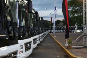 Entrega de 250 autobuses de China a cooperativas de transporte de Managua
