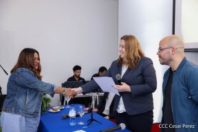 Comunicadores de la Agencia Sputnik con  Medios del Poder Ciudadano