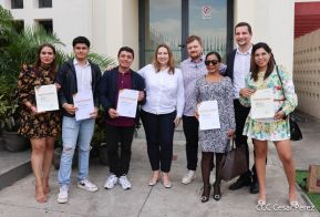 Comunicadores de la Agencia Sputnik con  Medios del Poder Ciudadano