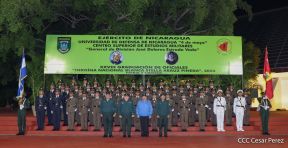 Acto de graduación de la Academia Militar del Ejército de Nicaragua