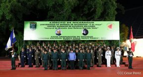 Acto de graduación de la Academia Militar del Ejército de Nicaragua