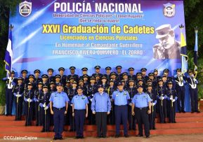 XXVI Promoción de Cadetes de la Universidad de Ciencias Policiales "Leonel Rugama"
