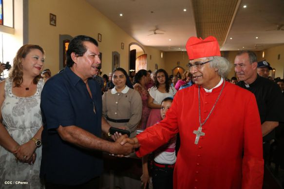 San Rafael del Sur concluye sus fiestas patronales con alegre visita del Cardenal Leopoldo Brenes