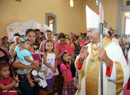 San Rafael del Sur concluye sus fiestas patronales con alegre visita del Cardenal Leopoldo Brenes