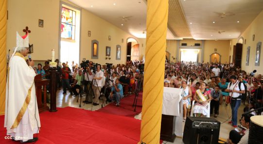 San Rafael del Sur concluye sus fiestas patronales con alegre visita del Cardenal Leopoldo Brenes