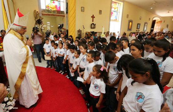 San Rafael del Sur concluye sus fiestas patronales con alegre visita del Cardenal Leopoldo Brenes