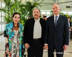 Comandante Daniel y Compañera Rosario en encuentro con el  General Nikolai Patrushev