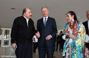 Comandante Daniel y Compañera Rosario en encuentro con el  General Nikolai Patrushev